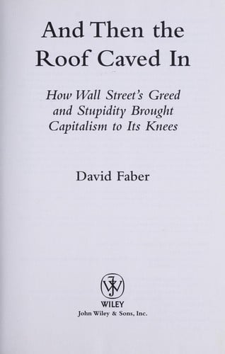 And then the roof caved in