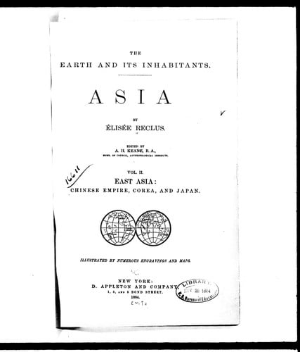 The earth and its inhabitants, Asia