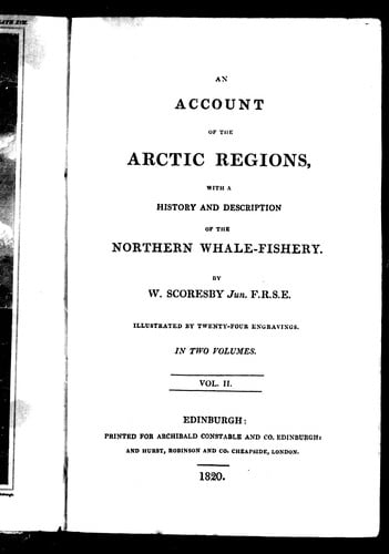 An account of the Arctic regions