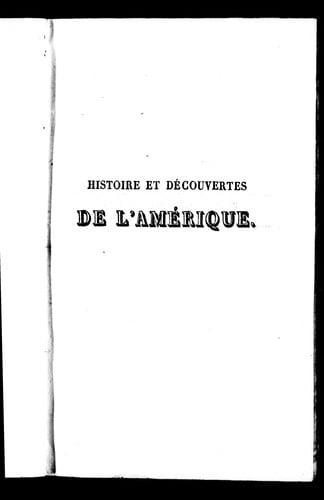Histoire et découvertes de l'Amérique