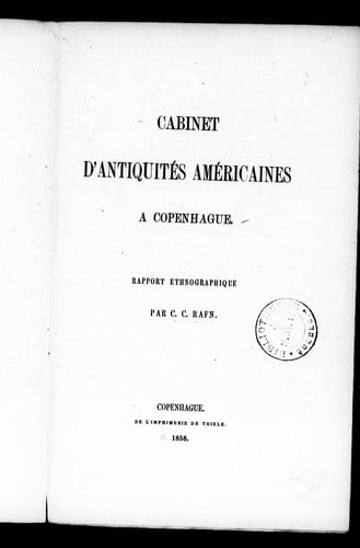 Cabinet d'antiquités américaines à Copenhague