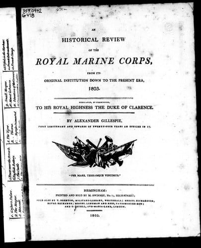 An historical review of the Royal Marine Corps