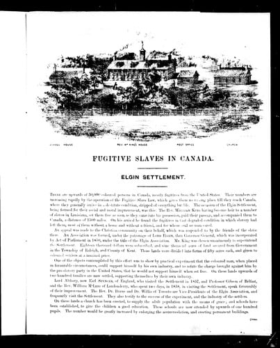 Fugitive slaves in Canada