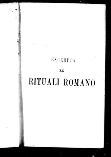 Excerpta ex Rituali Romano