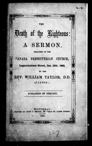 The death of the righteous