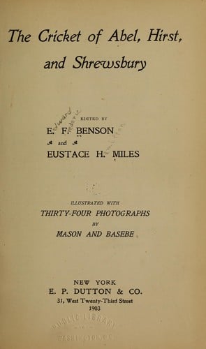 The cricket of Abel, Hirst, and Shrewsbury