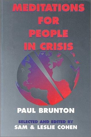 Meditations for people in crisis