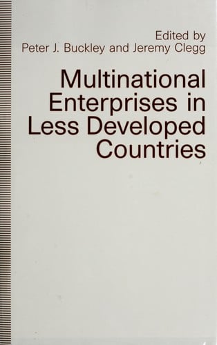 Multinational enterprises in less developed countries