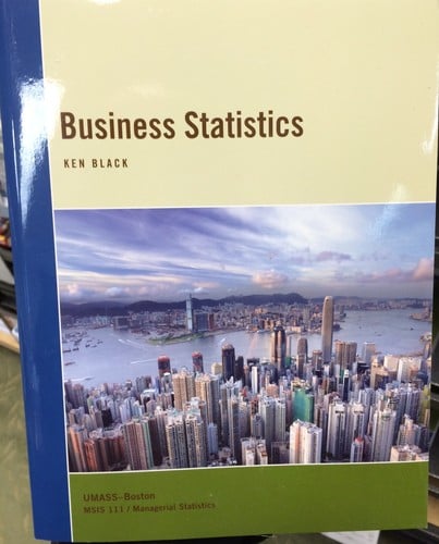 Business Statistics UMASS Boston Custom Edition