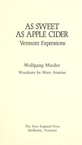 As Sweet As Apple Cider