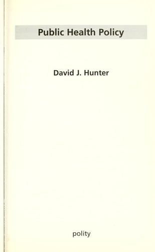 PUBLIC HEALTH POLICY