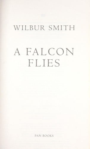 A falcon flies