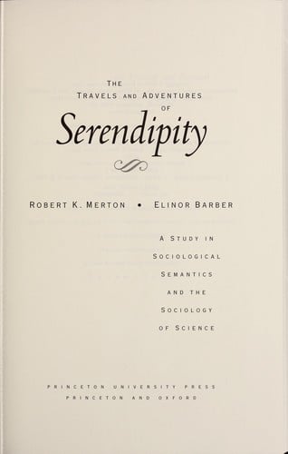 The travels and adventures of serendipity