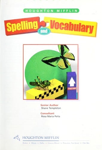 Houghton Mifflin spelling and vocabulary