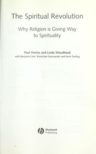 The spiritual revolution