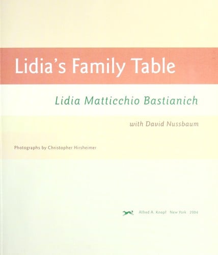 Lidia's family table