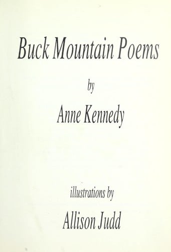 Buck Mountain poems