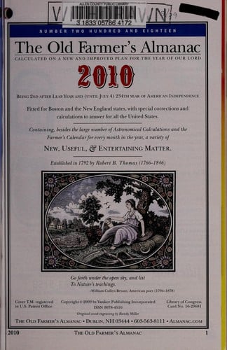 The Old Farmer's Almanac 2010