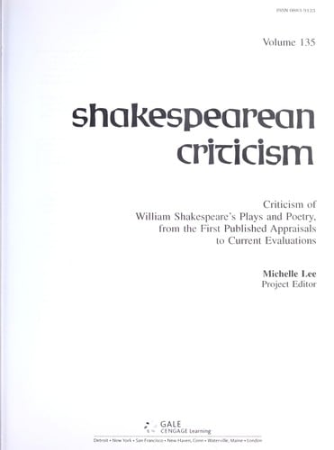 Shakespearean criticism
