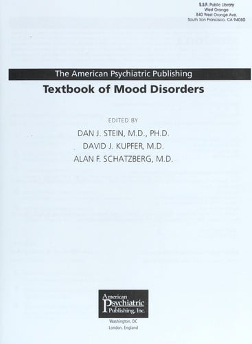 The American Psychiatric Publishing textbook of mood disorders