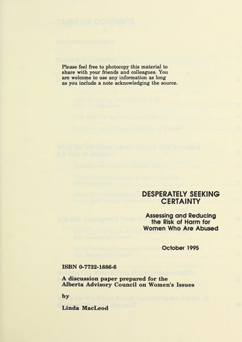 Desperately seeking certainty