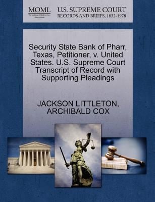 Security State Bank Of Pharr Texas Petitioner