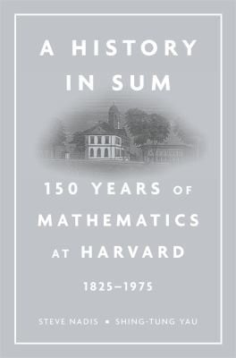 A History In Sum 150 Years Of Mathematics At Harvard 18251975