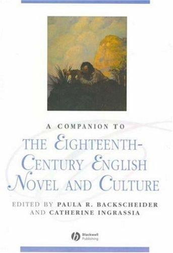 Companion to the eighteenth-century English novel and culture