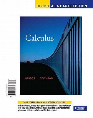 Calculus Books A La Carte Edition