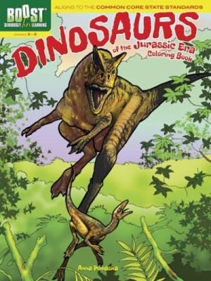 Dinosaurs Of The Jurassic Era Coloring Book