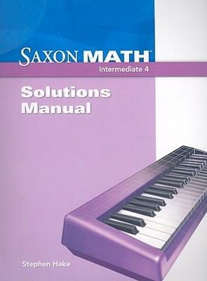 Saxon Math Intermediate 4