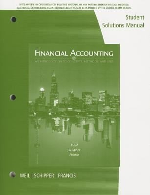 Student Solutions Manual Financial Accounting An Introduction To Concepts Methods And Uses Fourteenth Edition
