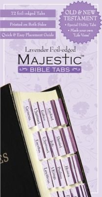 Majestic Lavender Bible Tabs