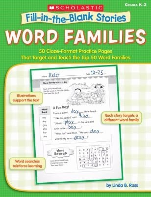 FillInTheBlank Stories Word Families