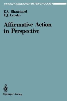 Affirmative Action in Perspective
            
                Recent Research in Psychology