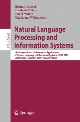 Natural Language Processing and Information Systems
            
                Lecture Notes in Computer Science