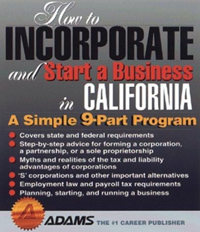 How to incorporate and start a business in California