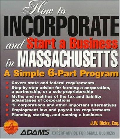 How to incorporate and start a business in Massachusetts