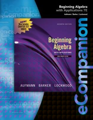 Beginning Algebra Ecompanion