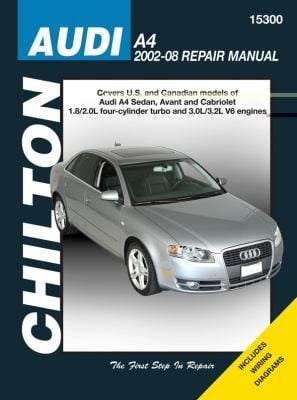 Audi A4
            
                Chiltons Total Car Care Repair Manuals