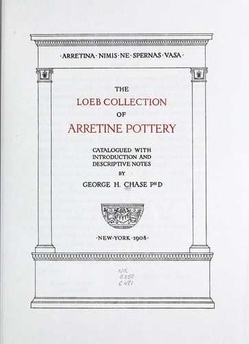 The Loeb collection of Arretine pottery