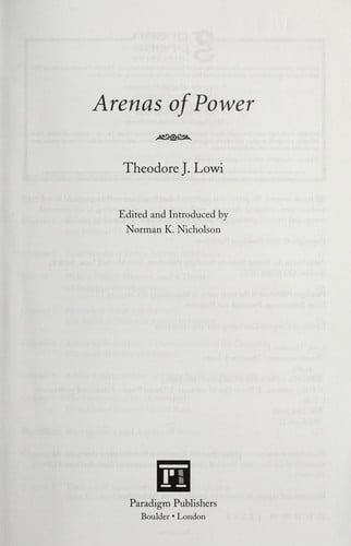 Arenas of power
