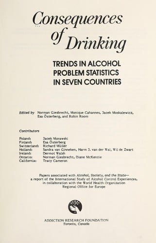 Consequences of drinking