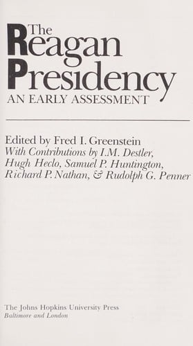 The Reagan presidency