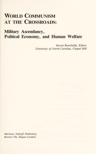 World communism at the crossroads