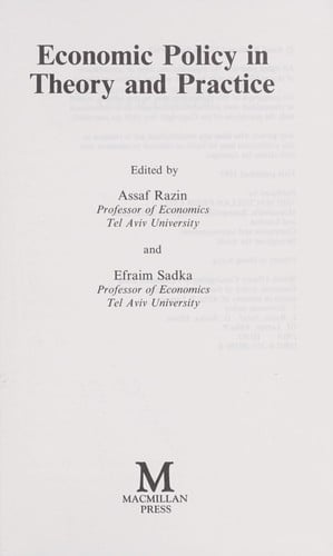 Economic policy in theory and practice