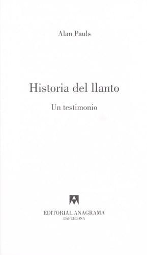 Historia del llanto