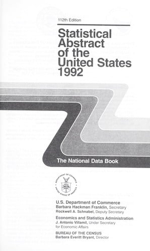 Statistical abstract of the united states 1992
