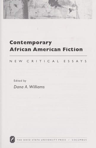 Contemporary African American fiction : new critical essays