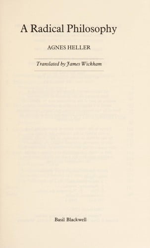 A radical philosophy